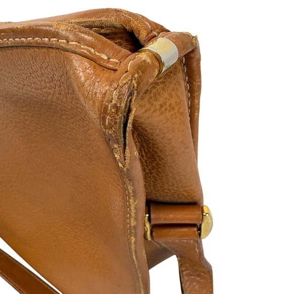 Vintage ~1980s Gucci Tan Brown Leather Shoulder Bag Authenticated Rehab Project - Picture 2 of 16